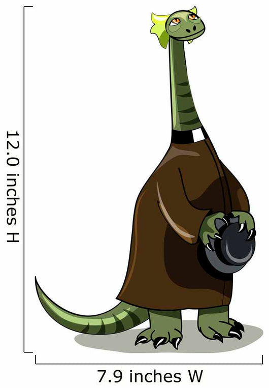 Illustration Plateosaurus Dressed as Wall Decal