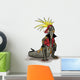 Illustration Hadrosaurus Dinosaur Dressed Wall Decal