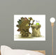 Illustration Stegosaurus Drinking Beverage Wall Decal