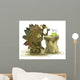 Illustration Stegosaurus Drinking Beverage Wall Decal