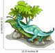 Illustration Iguanodon Sunbathing Wall Decal