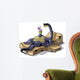 Illustration Brontosaurus Sunbathing Wall Decal