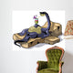Illustration Brontosaurus Sunbathing Wall Decal