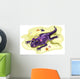 Illustration Anteosaurus Sunbathing with Wall Decal