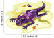 Illustration Anteosaurus Sunbathing with Wall Decal