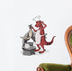 Illustration Tyrannosaurus Rex Chef Wall Decal
