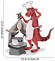 Illustration Tyrannosaurus Rex Chef Wall Decal