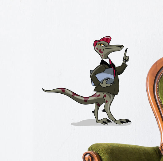 Illustration Iguanodon Clerk Wall Decal