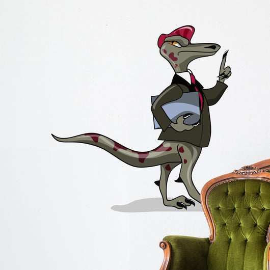 Illustration Iguanodon Clerk Wall Decal