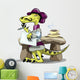 Illustration Raptor Poet Thinking Wall Decal