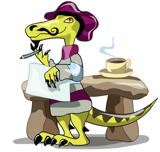 Illustration Raptor Poet Thinking Wall Decal