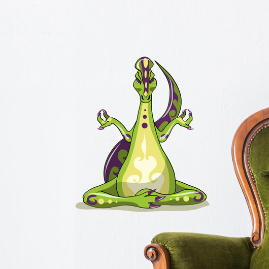 Illustration Iguanodon Dinosaur Doing Wall Decal