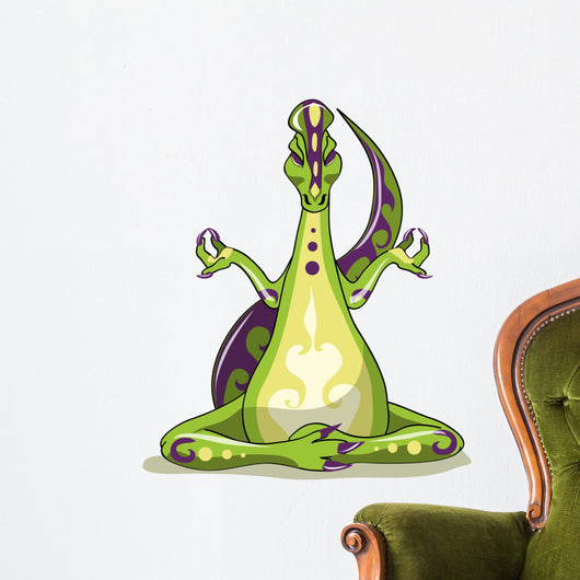 Illustration Iguanodon Dinosaur Doing Wall Decal