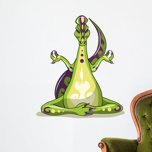 Illustration Iguanodon Dinosaur Doing Wall Decal