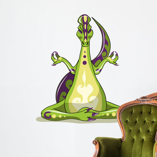 Illustration Iguanodon Dinosaur Doing Wall Decal