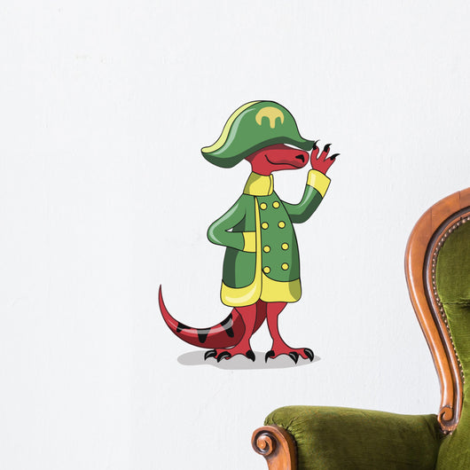 Illustration Tyrannosaur Rex Dressed Wall Decal