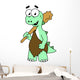 Cartoon Illustration Tyrannosaurus Rex Wall Decal