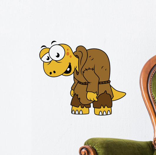 Cartoon Illustration Dinosaur Hunchback Wall Decal