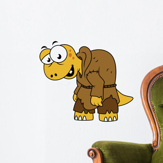 Cartoon Illustration Dinosaur Hunchback Wall Decal