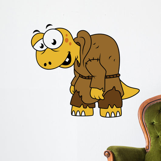 Cartoon Illustration Dinosaur Hunchback Wall Decal