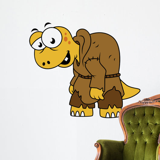 Cartoon Illustration Dinosaur Hunchback Wall Decal