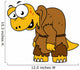 Cartoon Illustration Dinosaur Hunchback Wall Decal