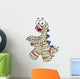 Illustration Stegosaurus Dressed up Wall Decal