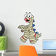 Illustration Stegosaurus Dressed up Wall Decal
