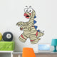Illustration Stegosaurus Dressed up Wall Decal