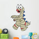Illustration Stegosaurus Dressed up Wall Decal