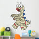Illustration Stegosaurus Dressed up Wall Decal