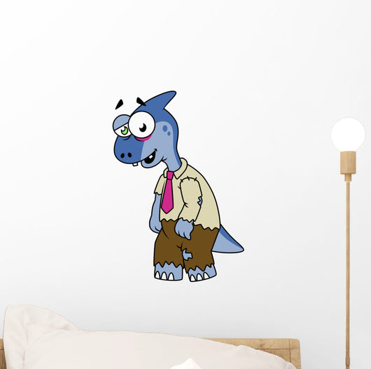Illustration Parasaurolophus Dressed up Wall Decal