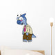 Illustration Parasaurolophus Dressed up Wall Decal