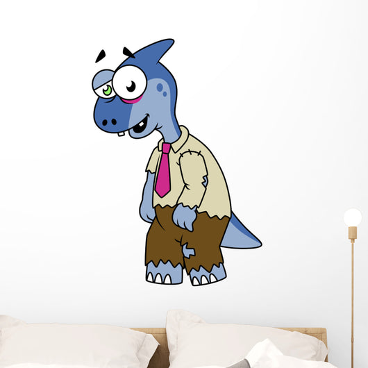 Illustration Parasaurolophus Dressed up Wall Decal