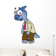 Illustration Parasaurolophus Dressed up Wall Decal