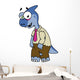 Illustration Parasaurolophus Dressed up Wall Decal