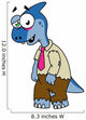Illustration Parasaurolophus Dressed up Wall Decal