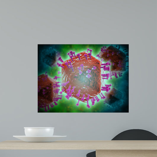 Conceptual Image HIV Virus Wall Decal