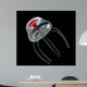Nanobot Illustration Black Wall Decal Design 4