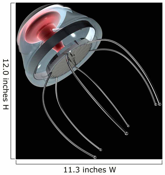 Nanobot Illustration Black Wall Decal Design 4