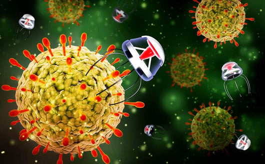 Nanobots Attacking Virus Wall Decal