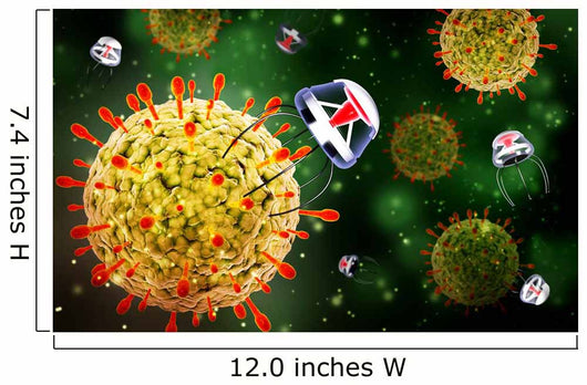 Nanobots Attacking Virus Wall Decal