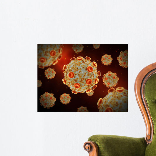 Conceptual Image Zika Virus Wall Decal Design 4