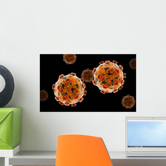 Conceptual Image Zika Virus Wall Decal Design 2