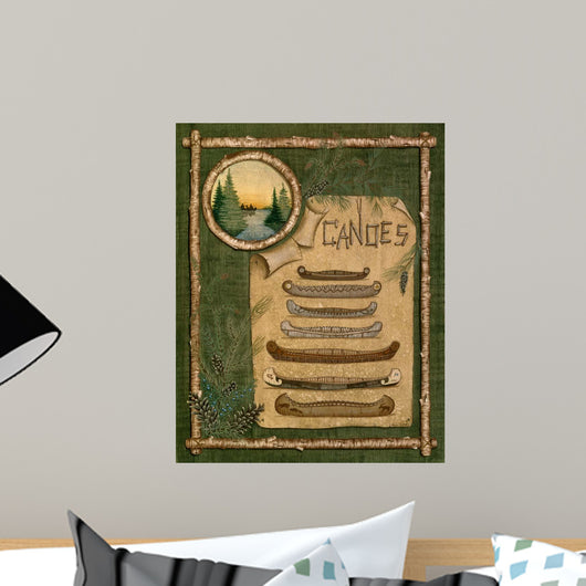 Canoes Wall Mural