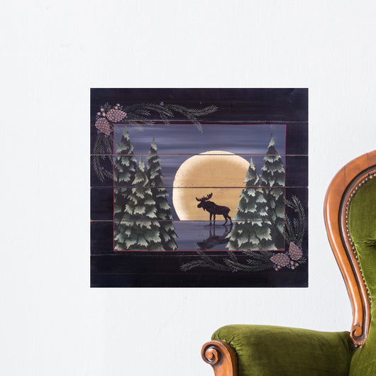 Moonlight Moose Wall Mural
