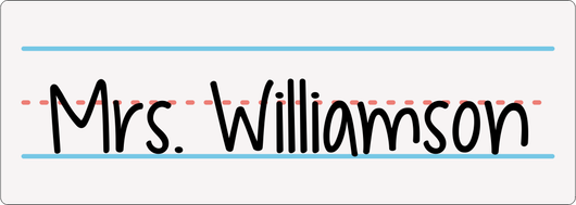 Teacher Name on Notepad Teacher Sticker | 3