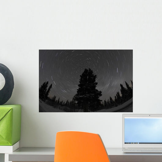 Star Trails and Milky Wall Decal Design 1
