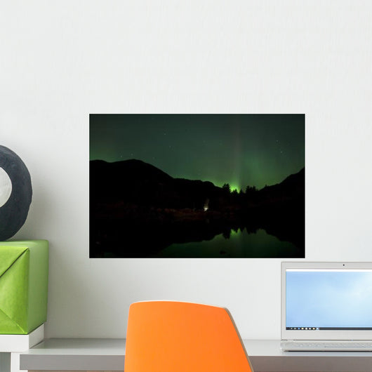Green Aurora above Kincolith Wall Decal Design 2