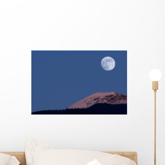 Full Moon Alpenglow Wall Decal Design 3